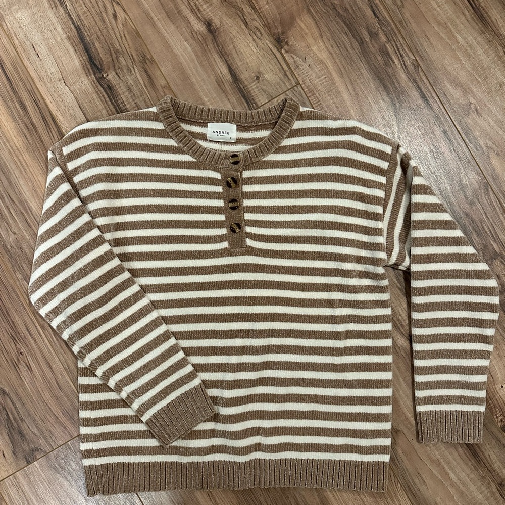 Brown Striped Women’s Sweater